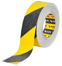 KUPA KAYDIRMAZ BANT SARI-SİYAH 50mm X 15 MT